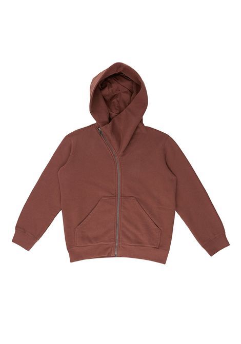 Felpa con zip asimmetrica RICK OWENS KIDS | BG02E5286 FP13
